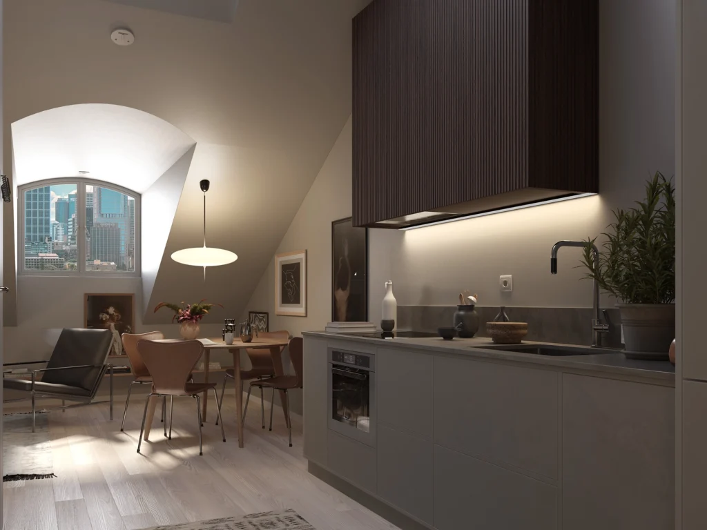 Rendering 3D fotorealistico abitazione