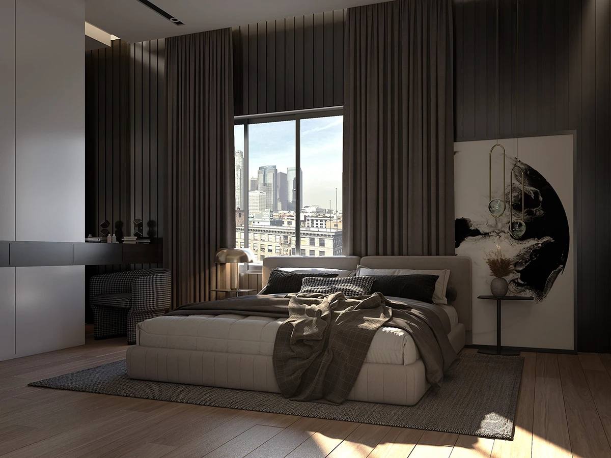 Rendering fotorealistico stanza
