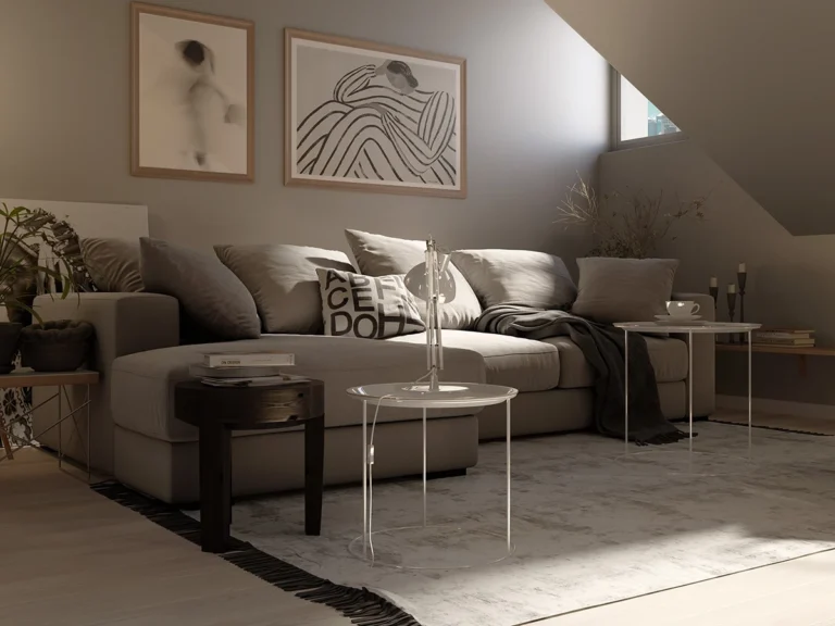 Rendering 3D salotto